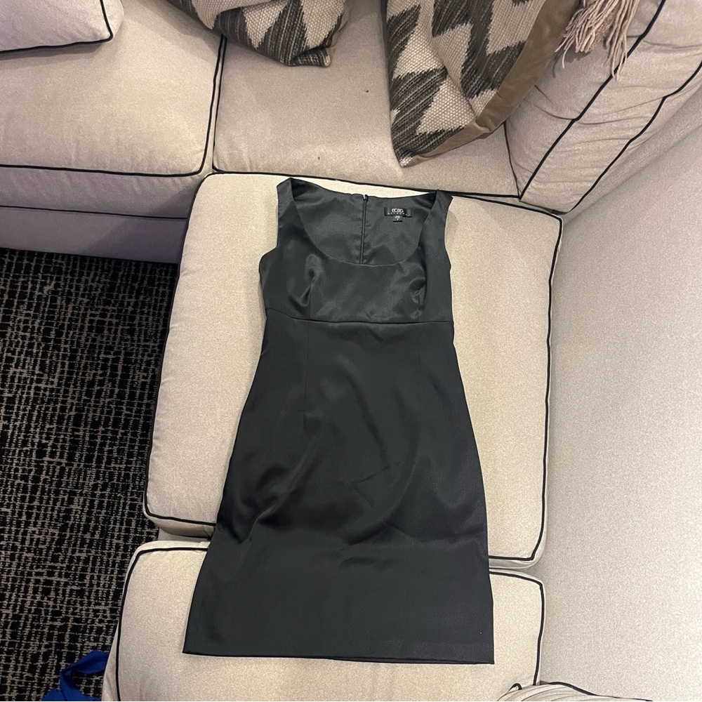 BCBGMaxAzria Black Satin Mini Dress, size 4